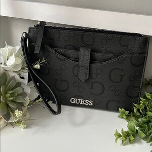 NEW!! Black Guess Wristlet